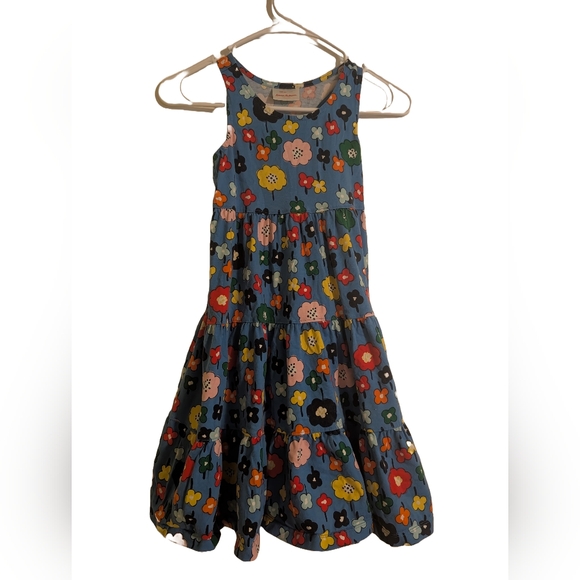 Hanna Andersson Blue Tiered Sundress Sleeveless Scoop Neck - Picture 1 of 1